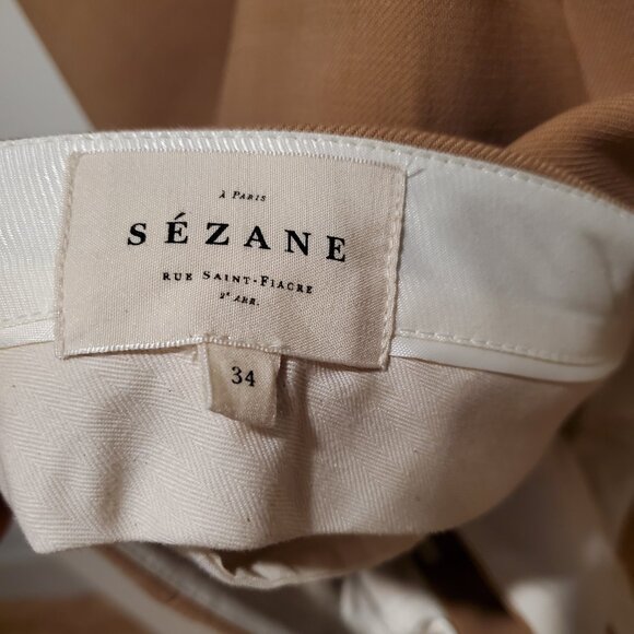 Sezane Dan Trousers - camel size 2/34 - Picture 4 of 9